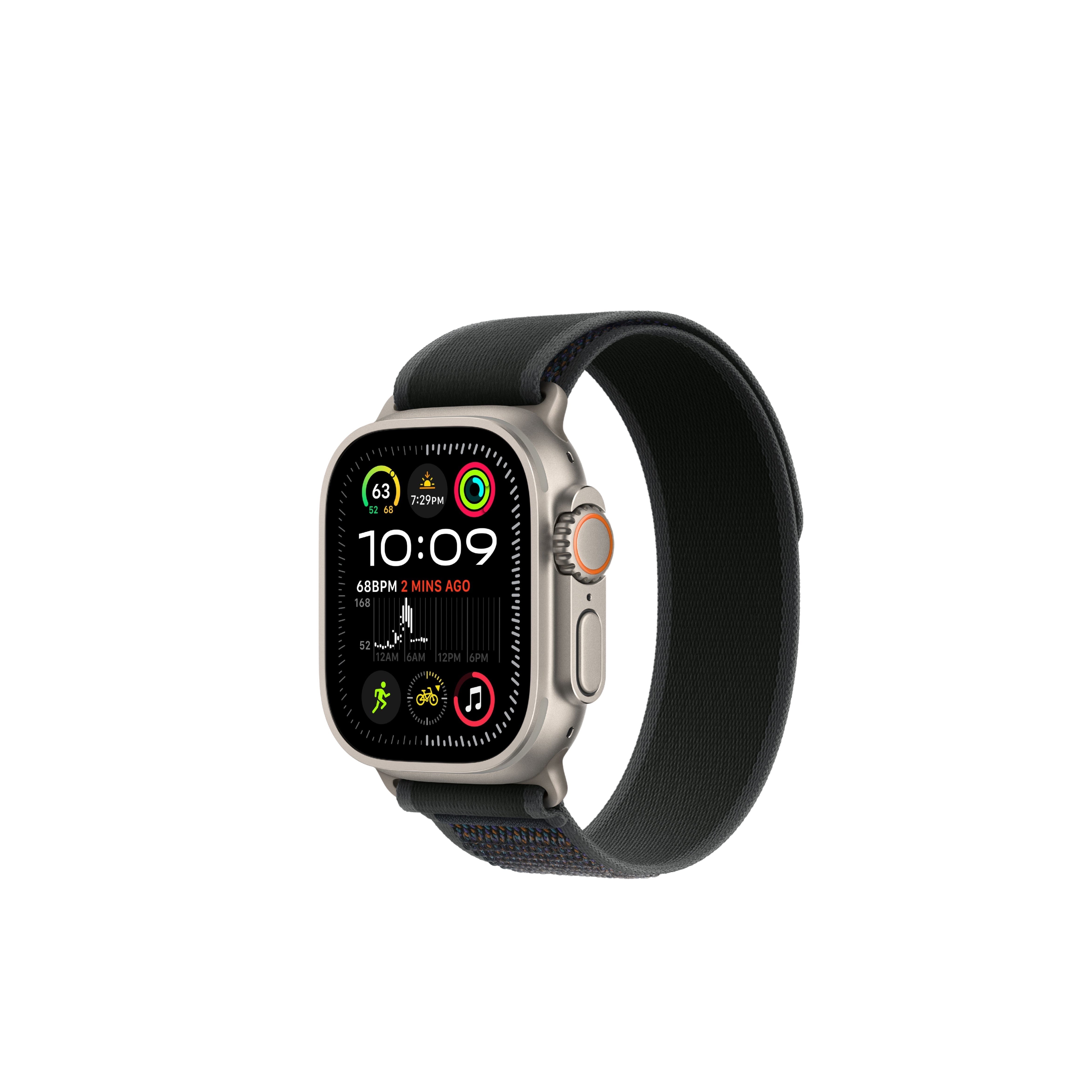 Apple Watch Ultra 2 Natural Titanium Case Trail Loop.