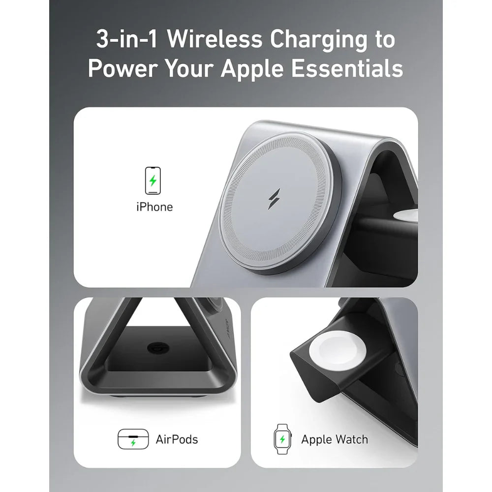 Anker 737 MagGo 3-in-1 15W Charger (Docking Station) - B2599