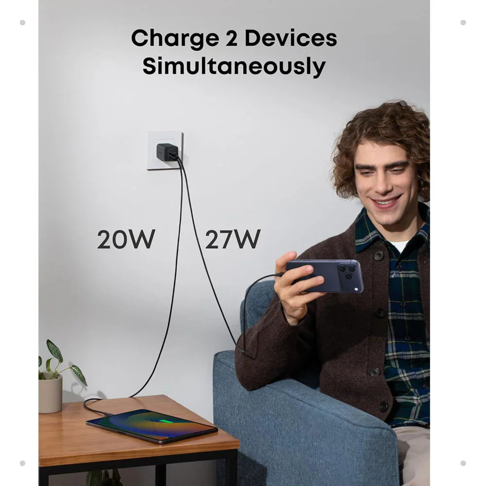 Anker Nano 3 47W USB C Charger (A2039) - UK Plug