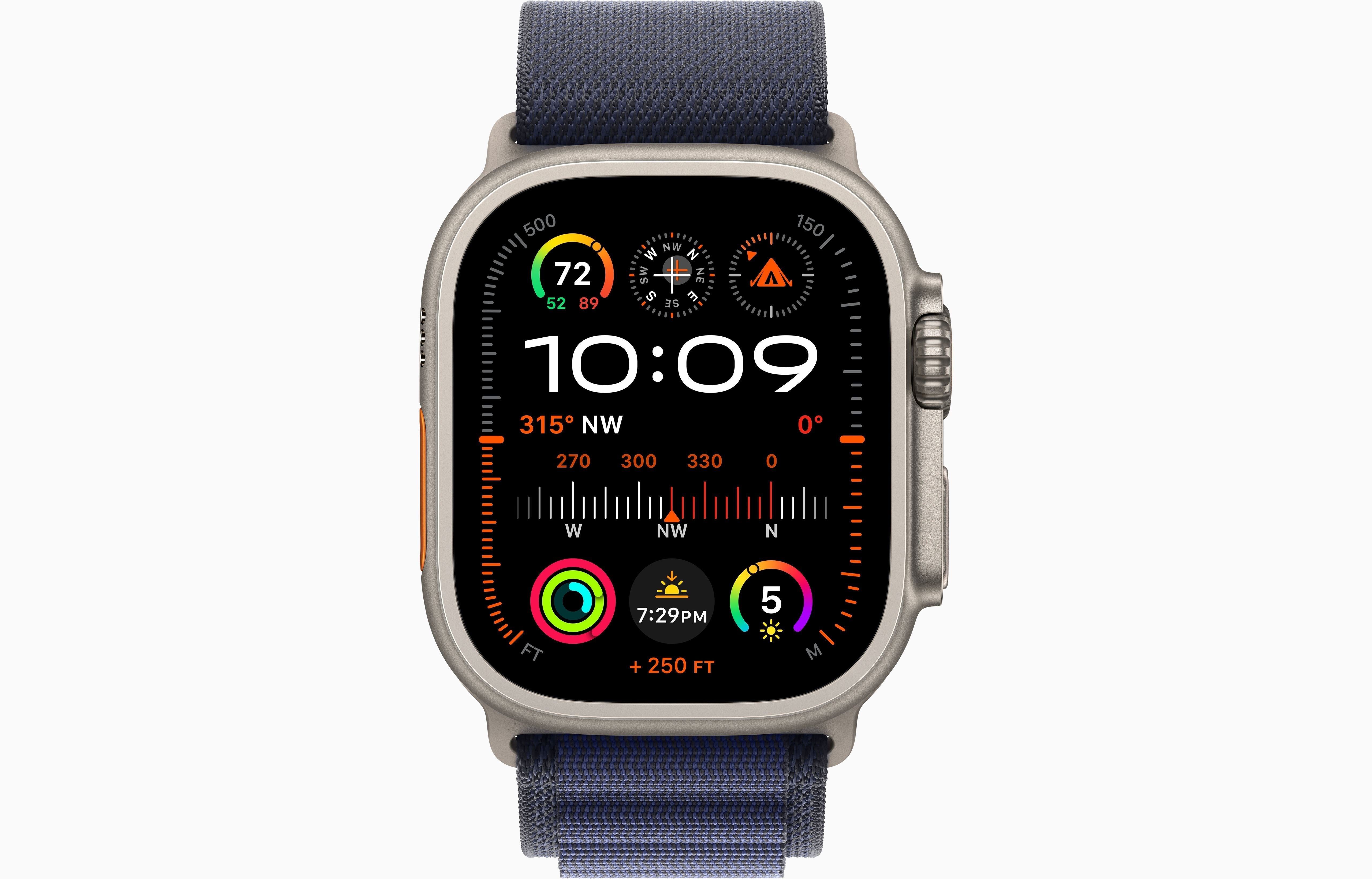 Apple Watch Ultra 2 Natural Titanium Case Alpine Loop.