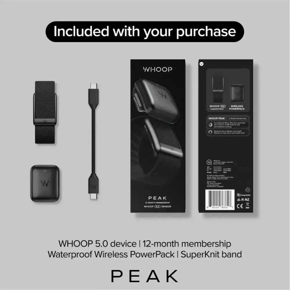 WHOOP 5.0 Peak Fitness Tracker