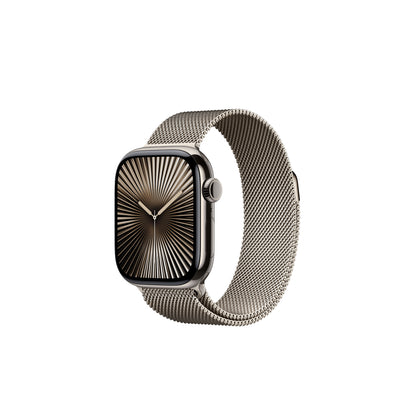 Apple Watch Series 10 46mm Titanium Case Milanese Loop.