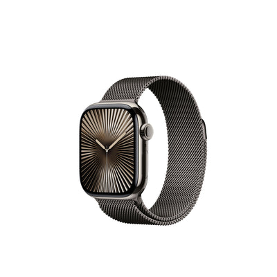 Apple Watch Series 10 46mm Titanium Case Milanese Loop.