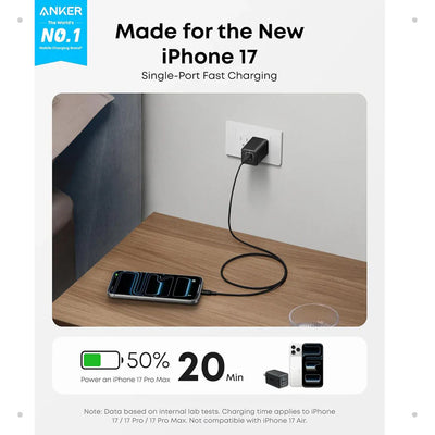Anker Nano 3 47W USB C Charger (A2039) - UK Plug