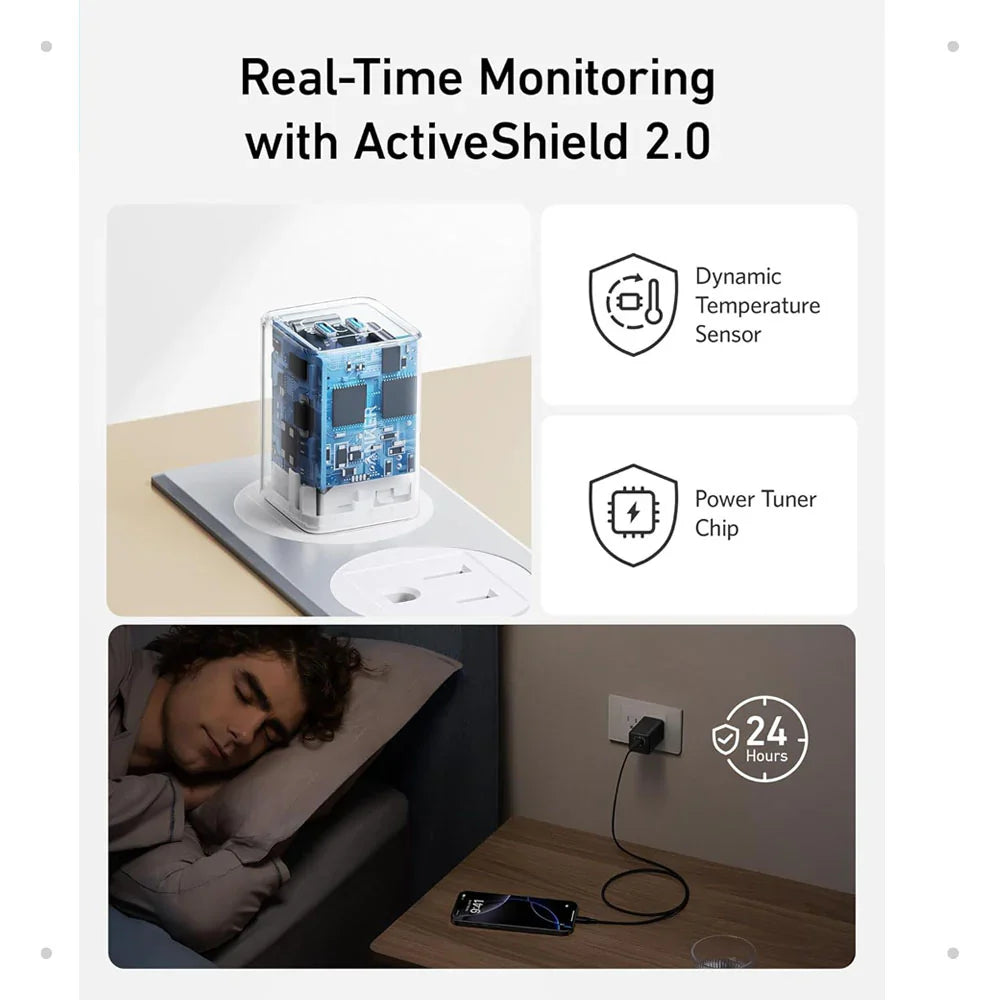 Anker Nano 3 47W USB C Charger (A2039) - UK Plug