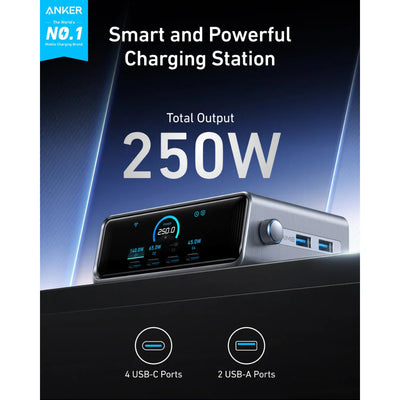 Anker Prime Charger (250W, 6 Ports, GaNPrime) - A2345