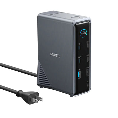 Anker Prime Charging Docking Station (14-in-1, Dual Display, 160W) - A83B6