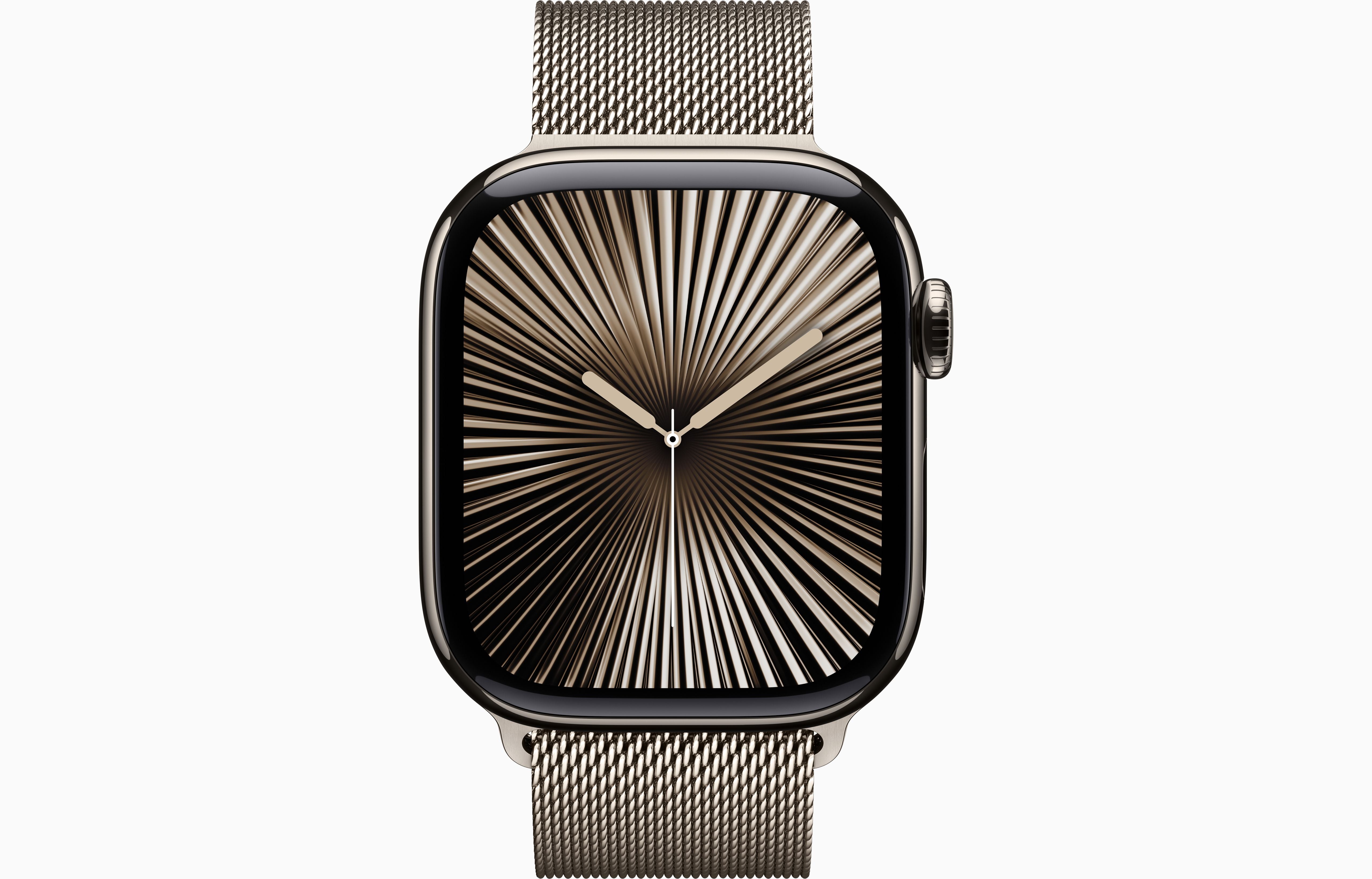 Apple Watch Series 10 42mm Titanium Case Milanese Loop.