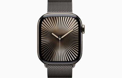 Apple Watch Series 10 42mm Titanium Case Milanese Loop.
