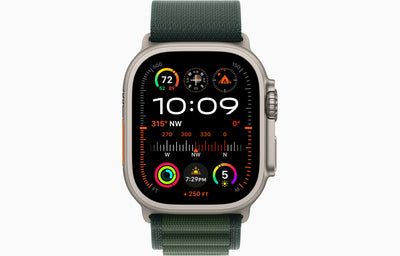 Apple Watch Ultra 2 Natural Titanium Case Alpine Loop.