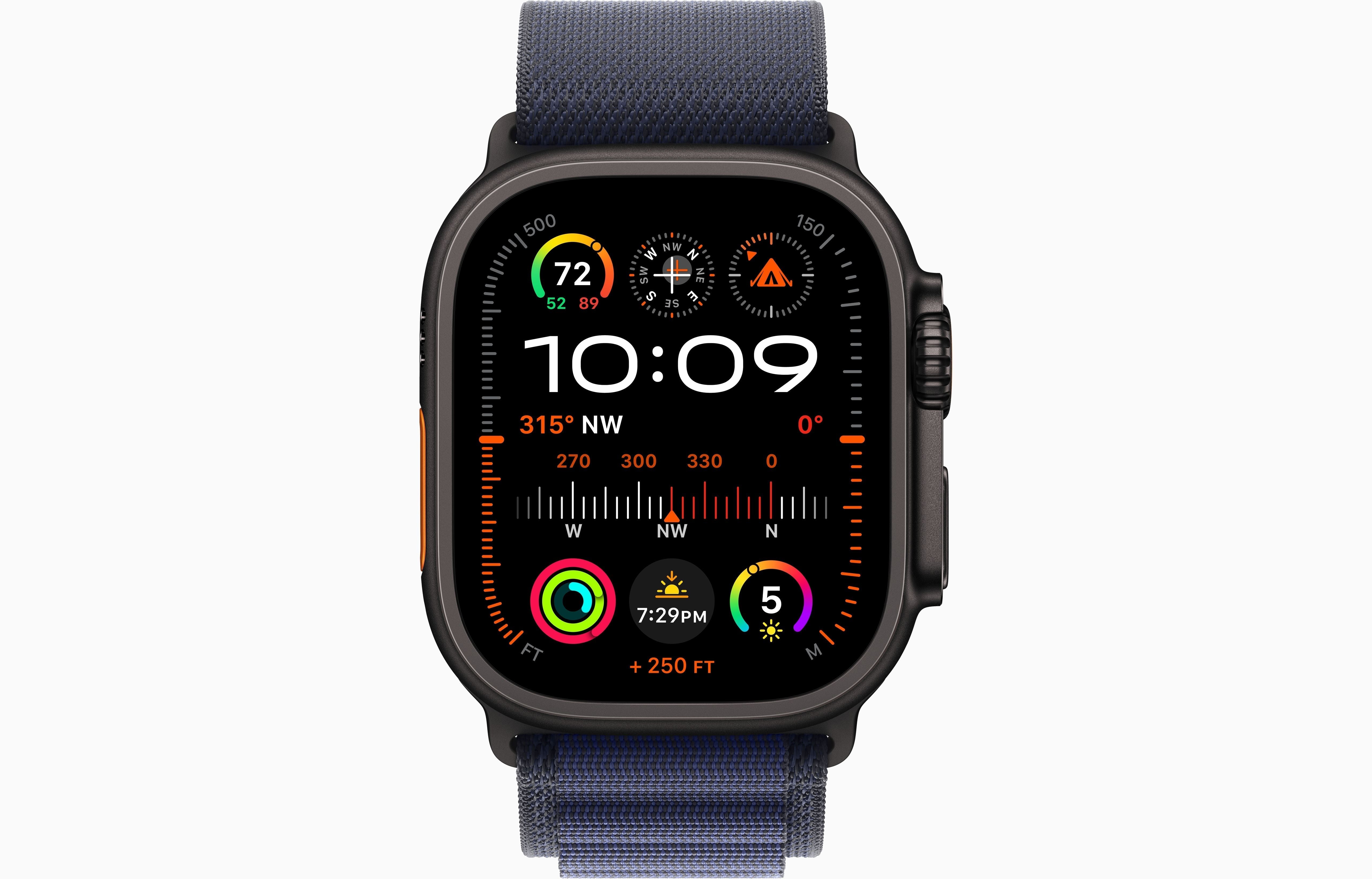 Apple Watch Ultra 2 Black Titanium Case Alpine Loop.