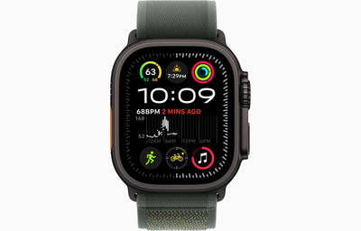 Apple Watch Ultra 2 Black Titanium Case Trail Loop.