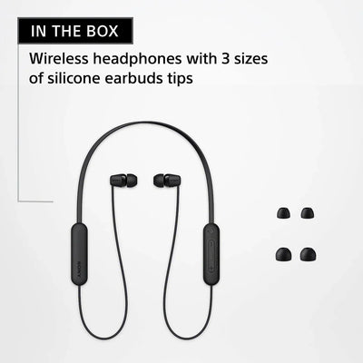 Sony WI-C100 Wireless in-Ear Bluetooth Headphones with Built-in Microphone